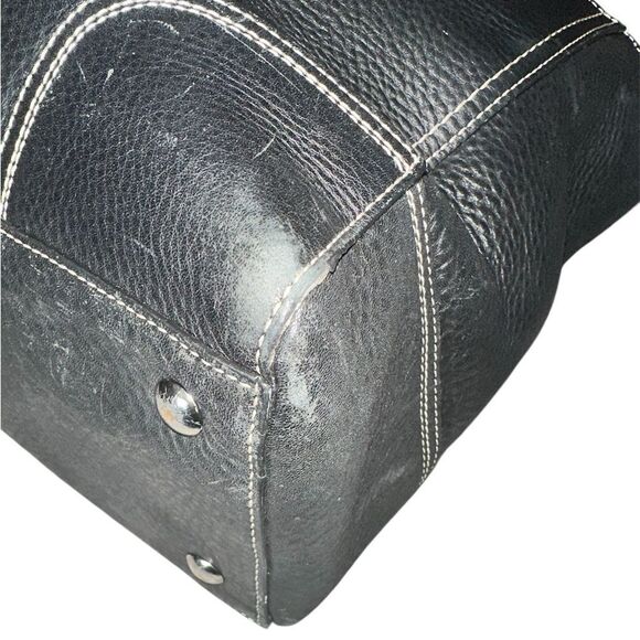 Coach Black Pebble Leather Tote Bag - Picture 6 of 15